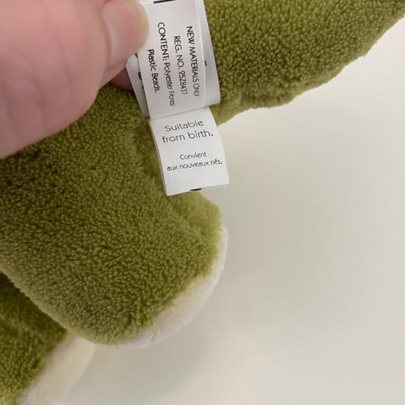 Rare Little Jellycat Green Dinosaur Plush Brontosaurus Stuffed Ribbons 11.5" - Picture 7 of 9